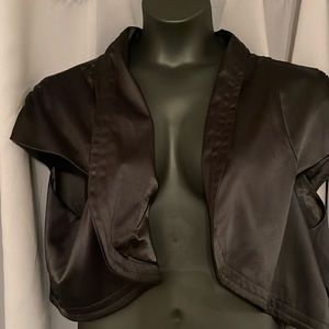 Plus Size Satin Shrug